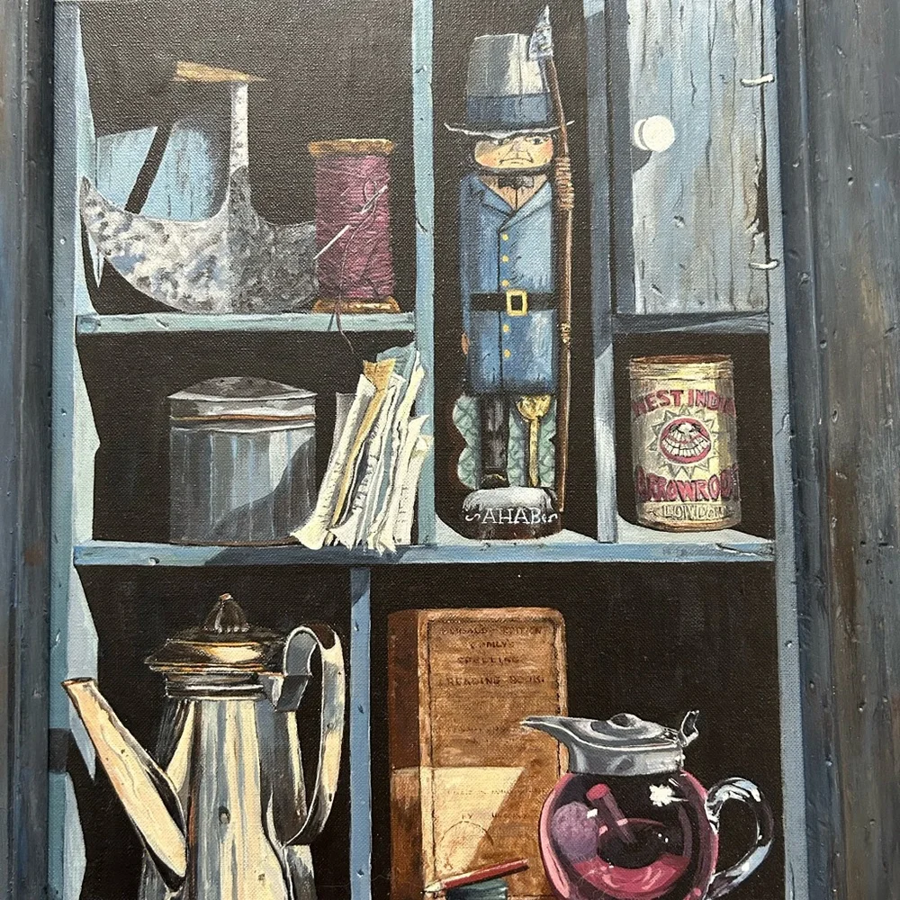 Rustic Blue Framed Wall Art